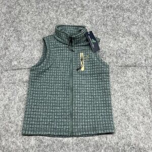 Properly Tied Vest Boys 3T Green Delta Full Zip Knit Geometric Fall Layer